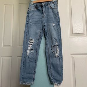 high waisted jeans